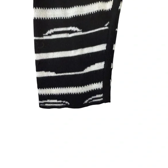 Carlisle Vintage Womens Silk/Cotton Black and White Turtleneck sz S - Picture 4 of 8